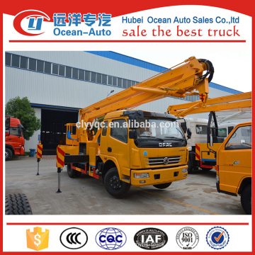 Usine de vente directe Dongfeng camion 16 ~ 18m de haut travail avec un taxi et demi